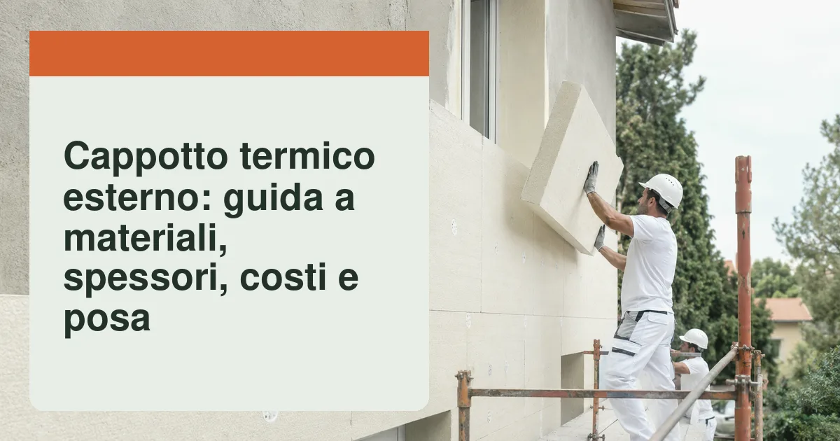 Posa di pannelli isolanti per cappotto termico sulla facciata di un condominio