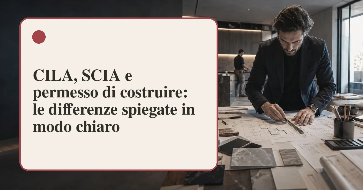 CILA, SCIA e permesso di costruire: differenze tra titoli abilitativi edilizi