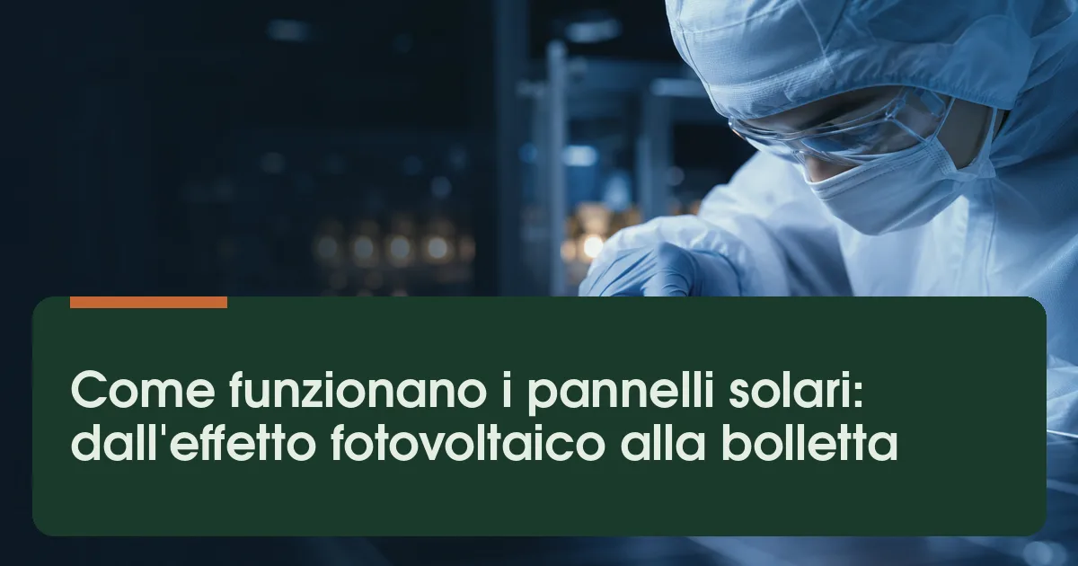 Come funzionano i pannelli solari: schema di un impianto fotovoltaico con moduli e inverter