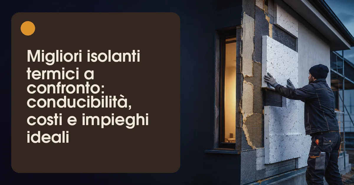 Confronto dei migliori isolanti termici per cappotto e coperture