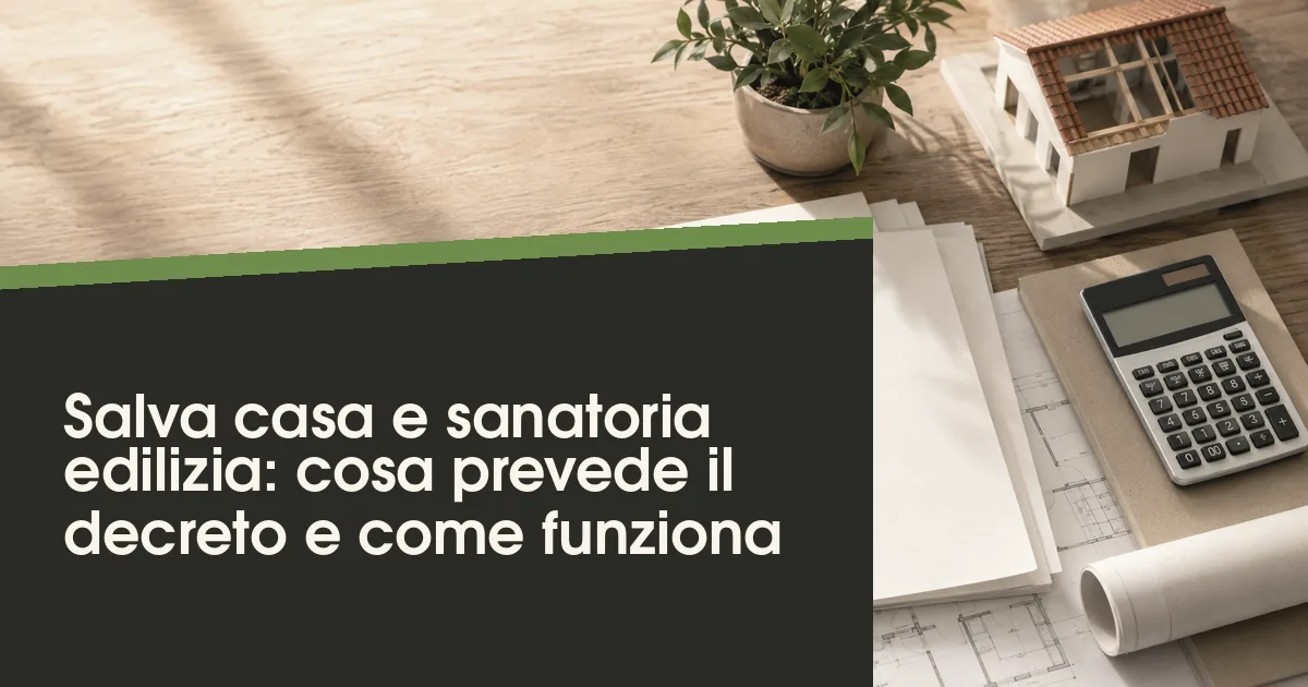 Salva casa sanatoria edilizia: tecnico verifica documenti di un immobile